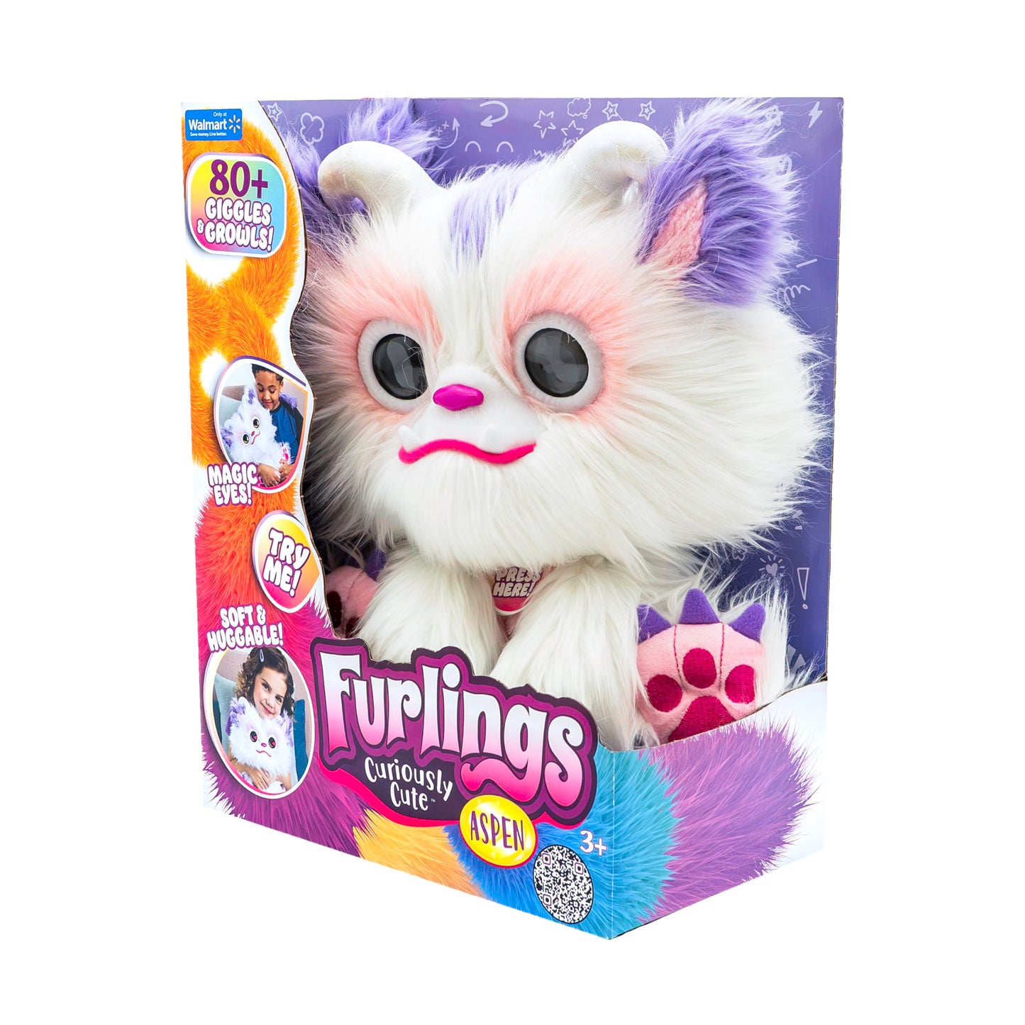 Furlings Aspen 13in Interactive Plush – 80+ Sounds & Animations | Gift for Kids 3+