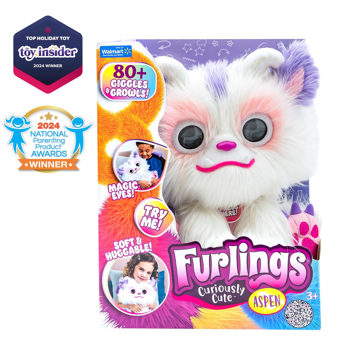 Furlings Aspen 13in Interactive Plush – 80+ Sounds & Animations | Gift for Kids 3+