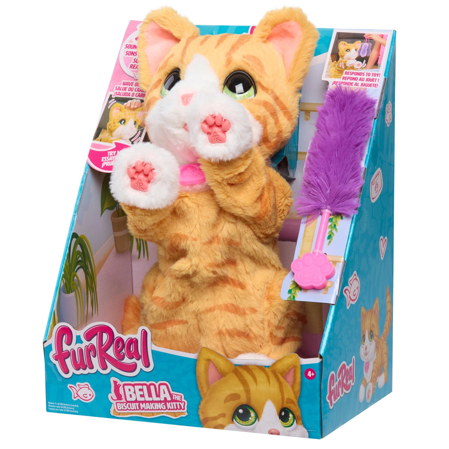 FurReal Bella the Biscuit-Making Kitty — 10-Inch Interactive Cat Toy for Kids 4+