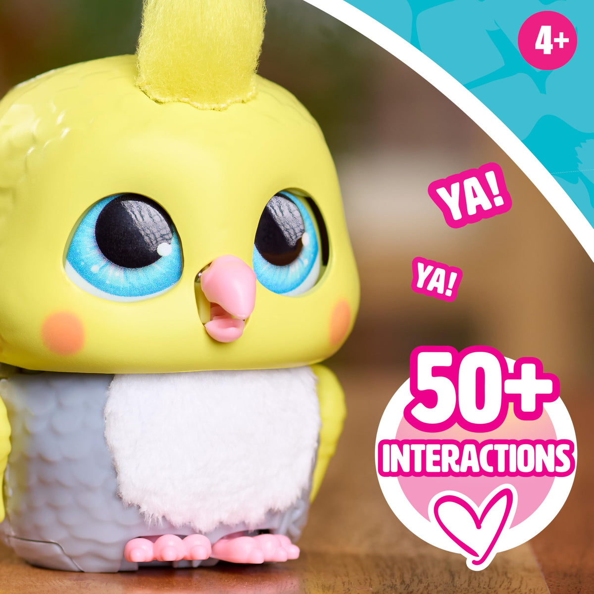 furReal Handfuls Chirps the Cockatoo – 3.5-Inch Interactive Toy for Kids 4+