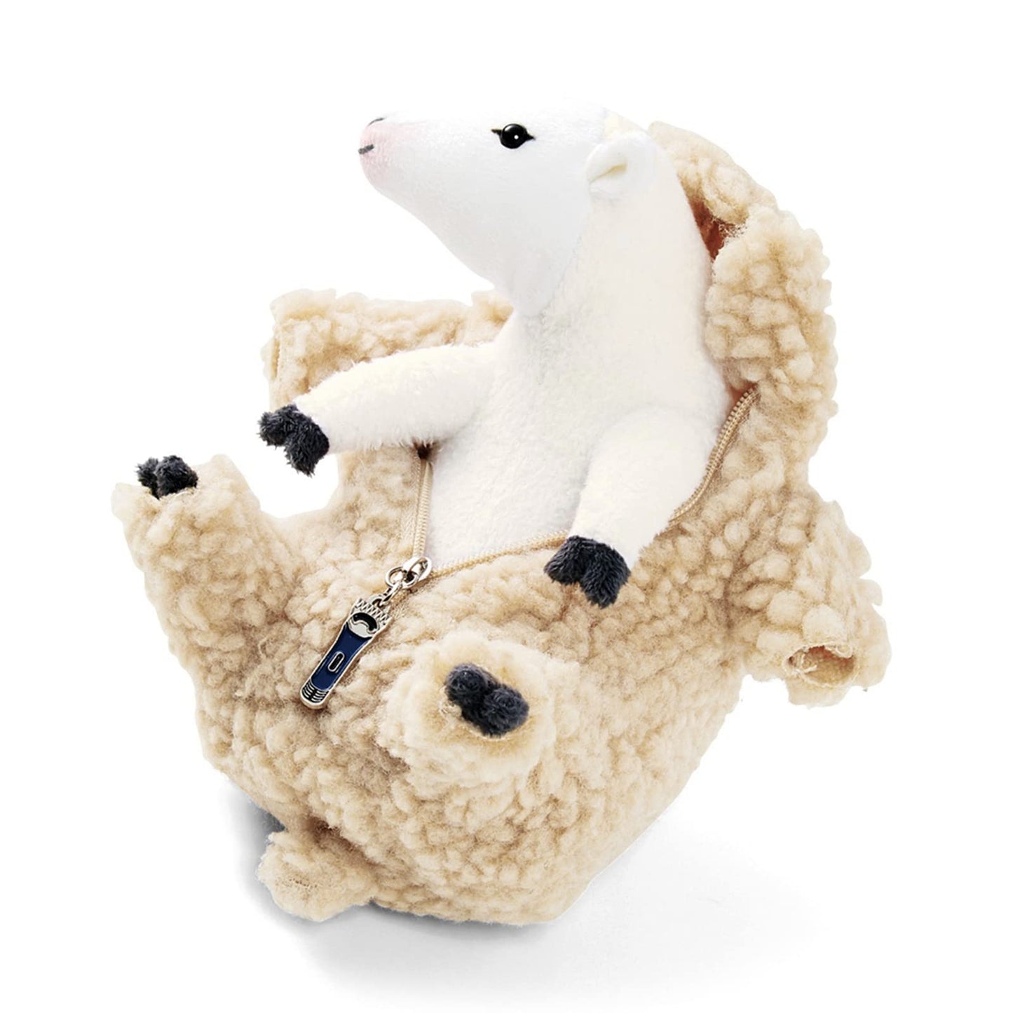 Furvana Shaved Sheep Plush Toy – Soft Lamb Stuffed Animal for Sleep, Play, and Gifts