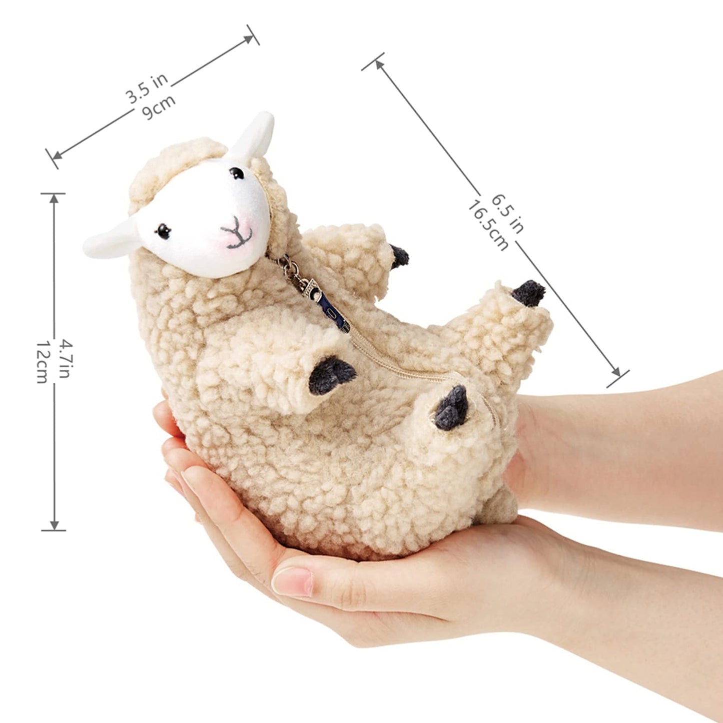 Furvana Shaved Sheep Plush Toy – Soft Lamb Stuffed Animal for Sleep, Play, and Gifts