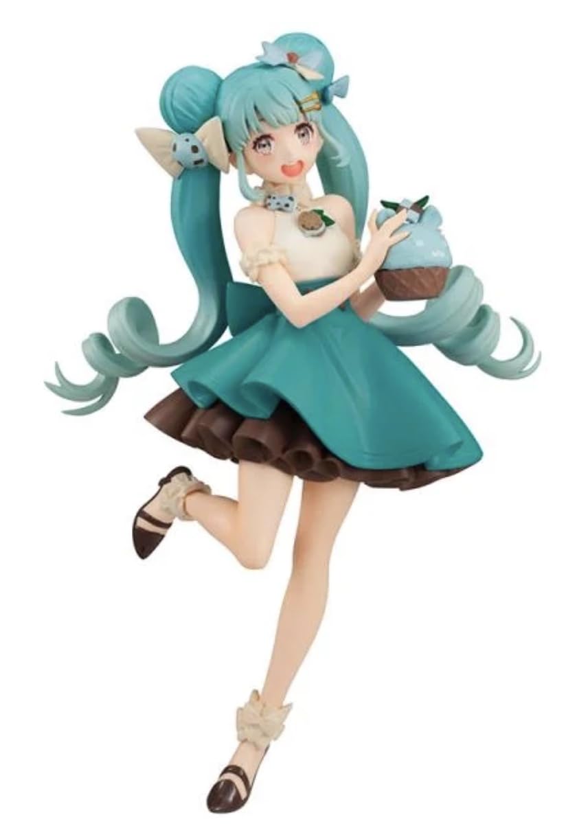 Furyu Hatsune Miku: Chocolate Mint Sweet Sweets Figure – Multicolor