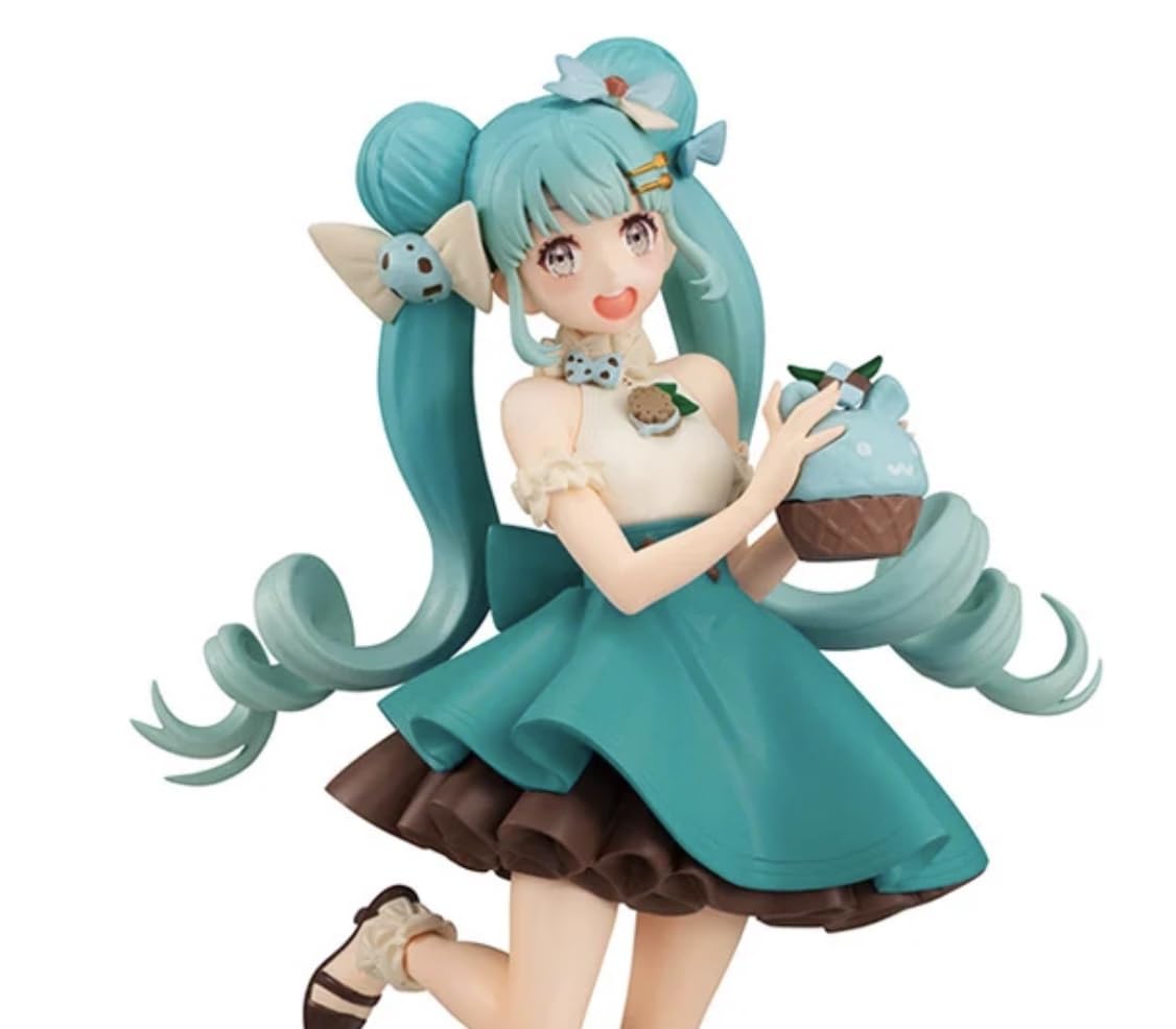 Furyu Hatsune Miku: Chocolate Mint Sweet Sweets Figure – Multicolor