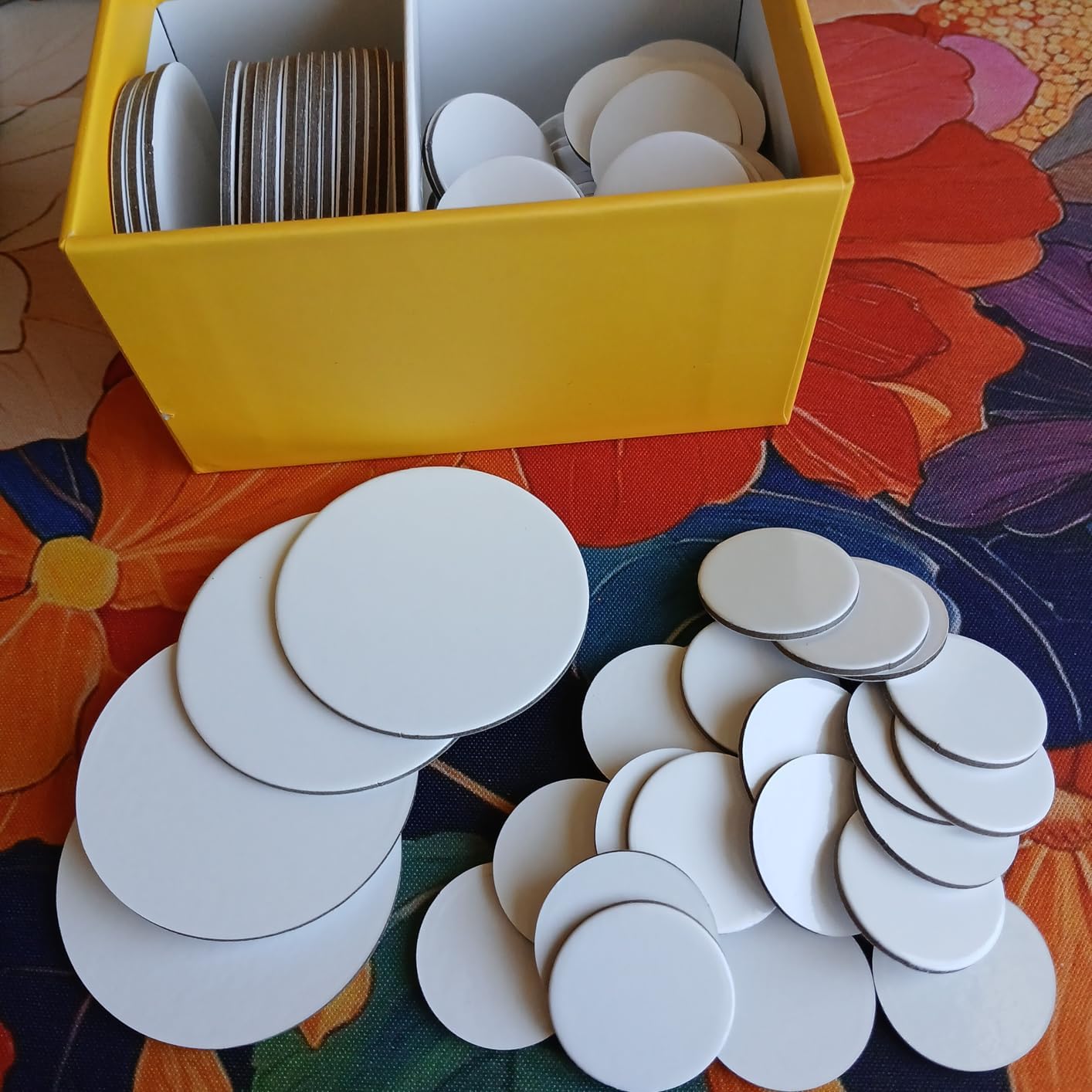 Futhark 100 Dry Erase Tokens for DND – Reusable 1-Inch & 2-Inch Circle Markers (100 PCS)