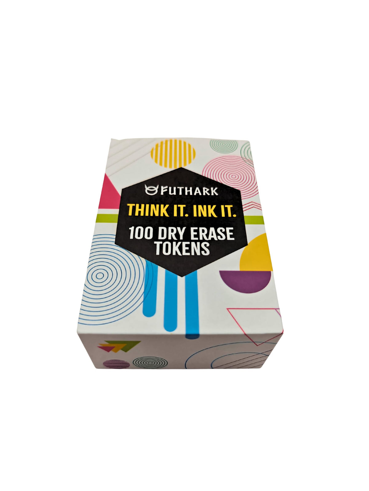 Futhark 100 Dry Erase Tokens for DND – Reusable 1-Inch & 2-Inch Circle Markers (100 PCS)