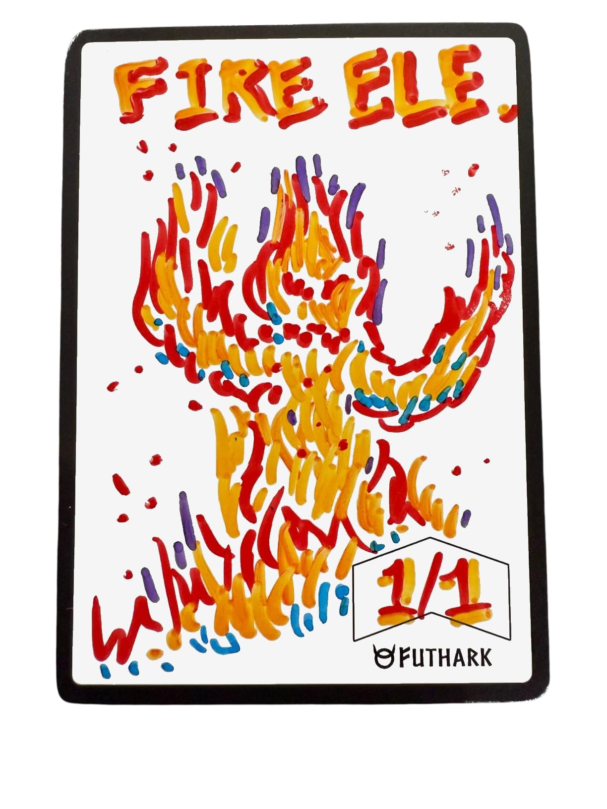Futhark Dry Erase MTG Tokens Set – Reusable Double-Sided Proxies for MTG (63x88mm)