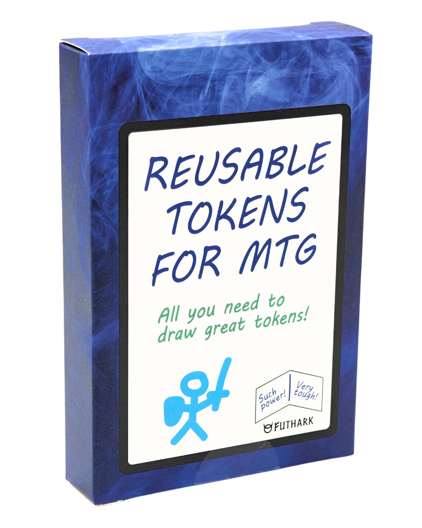 Futhark Dry Erase MTG Tokens Set – Reusable Double-Sided Proxies for MTG (63x88mm)