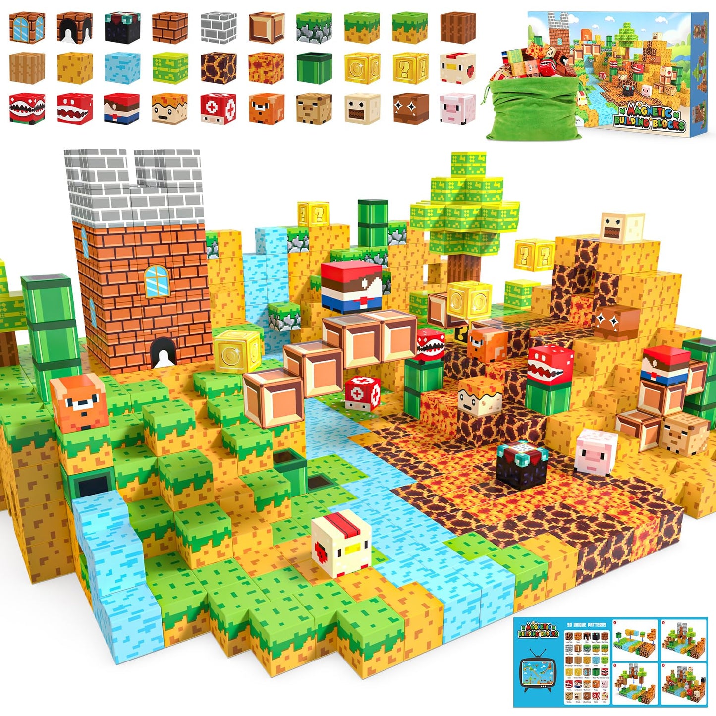 Fuwidvia Magnetic Blocks – 100PCS STEM Building Toys for Kids 3-13