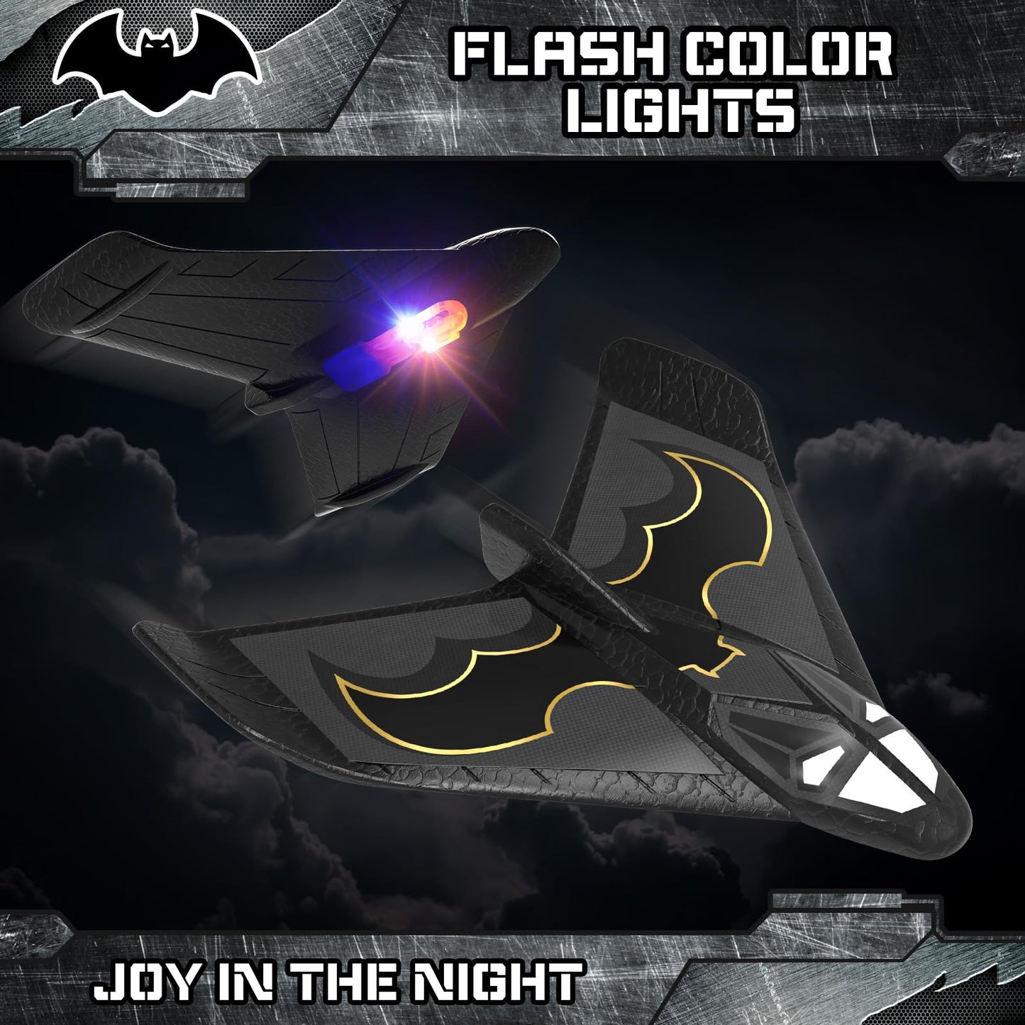 Fuwidvia 6 Pack LED Foam Airplane Toys – Outdoor Flying Planes for Kids Ages 3-12