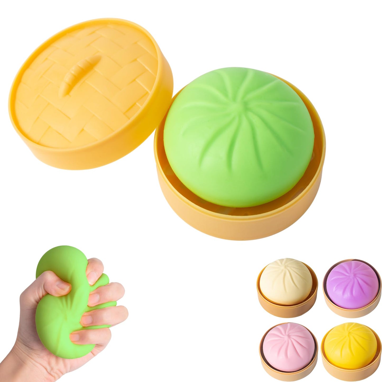 FUYUANLIEV Dumpling Squishy – Mystery Box Fidget Toy for Stress Relief (Green)