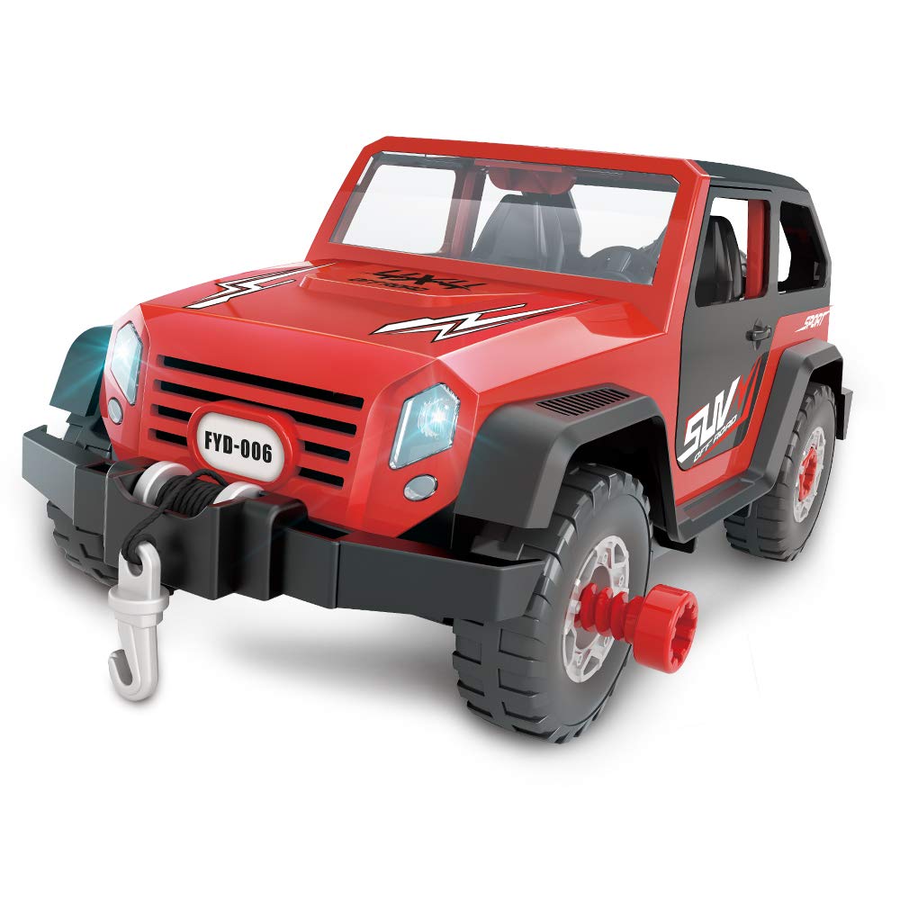 FYD 2in1 Take Apart Jeep Car STEM Kit with Drill | Build, Learn & Play (Ages 3+)