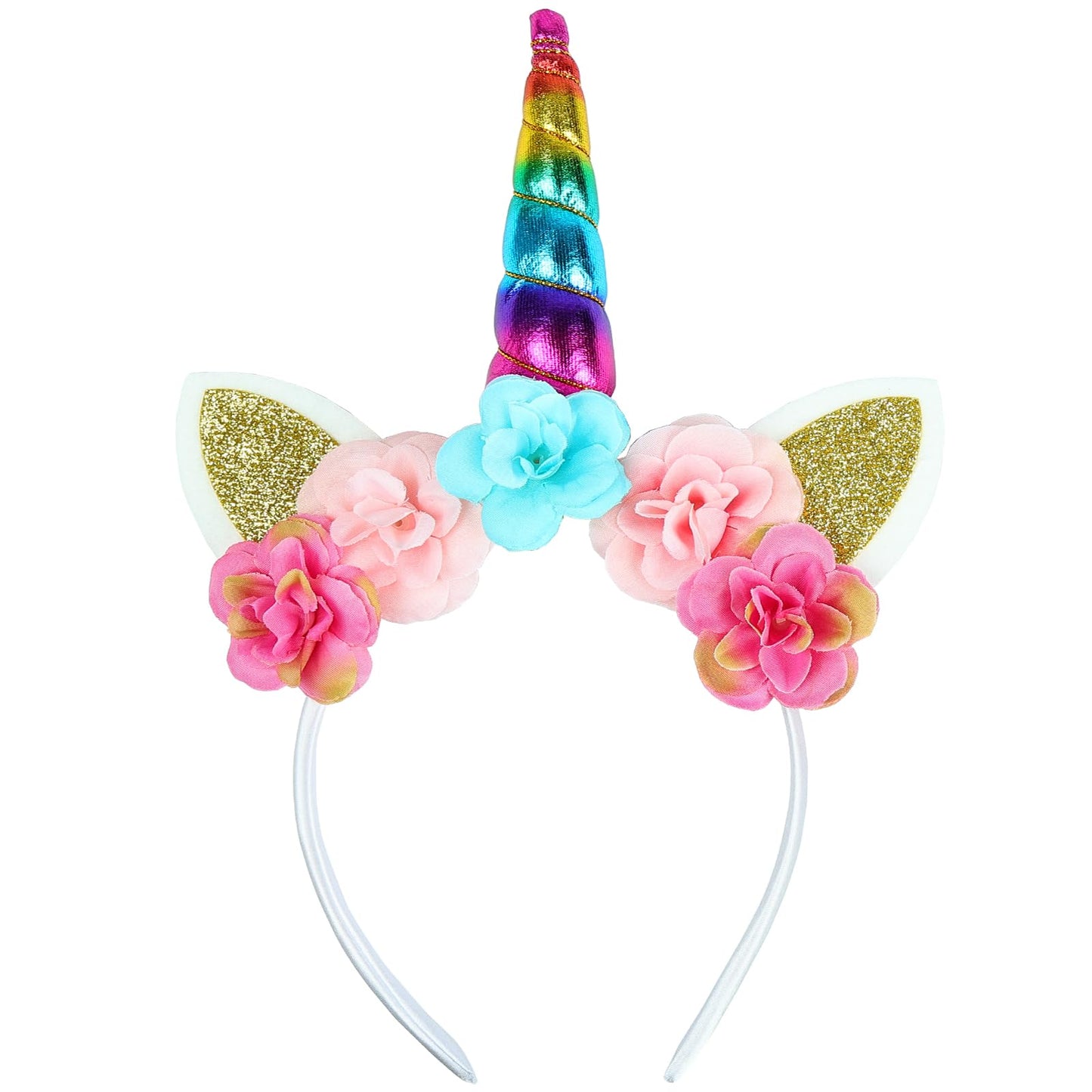 FYUVYRN Unicorn Headband – Glitter Horn Crown for Parties, Halloween & Cosplay