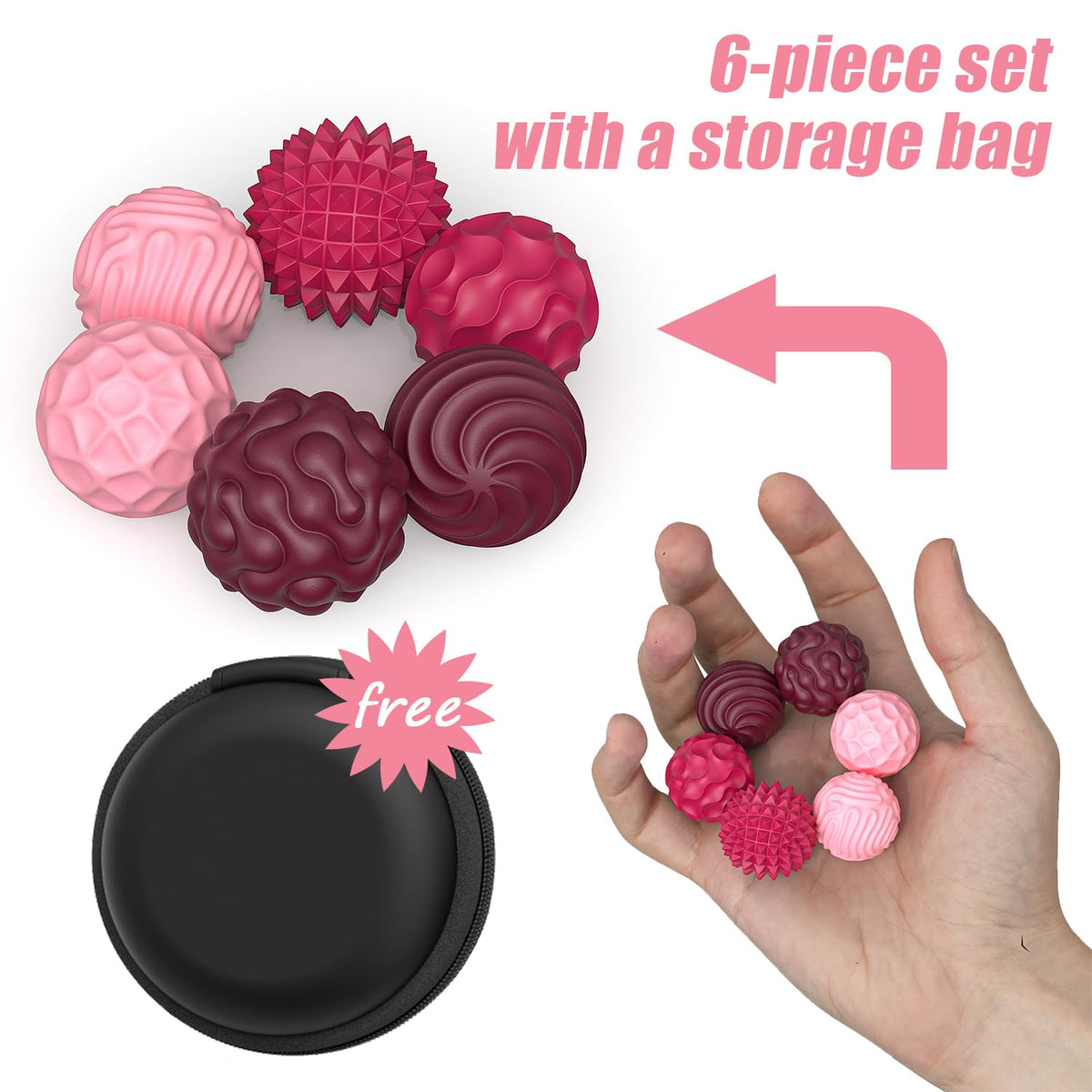 FZChenrry Magnetic Fidget Balls – Silicone Sensory Stress Relief Toy for Adults & Teens