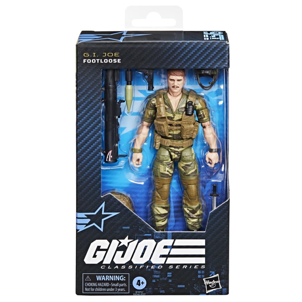 G.I. Joe Classified Series #156 Footloose — 6-Inch Figure with 8 Accessories
