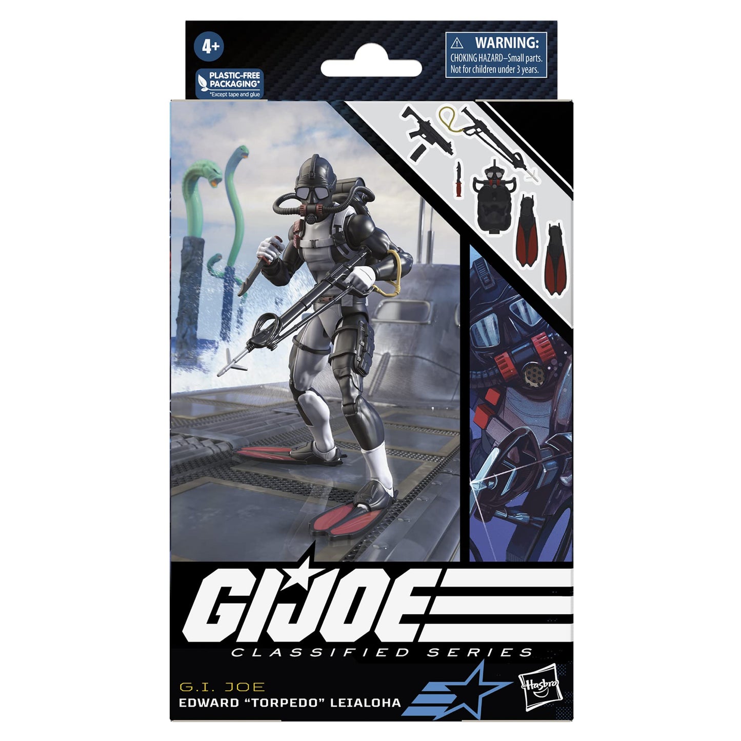 G.I. Joe Classified Series Edward “Torpedo” Leialoha – 6-Inch Action Figure with 6 Accessories