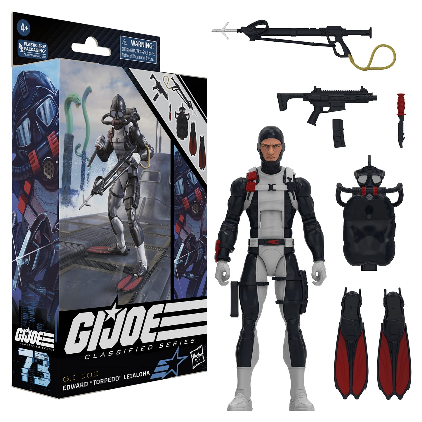G.I. Joe Classified Series Edward “Torpedo” Leialoha – 6-Inch Action Figure with 6 Accessories