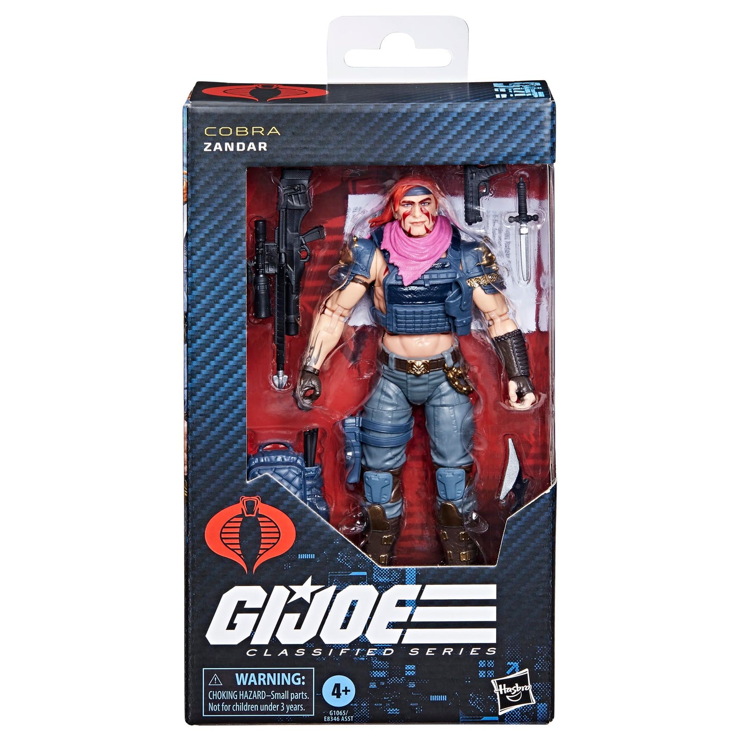 G.I. Joe Classified Series #146 Zandar – 6-Inch Collectible Figure with 5 Accessories