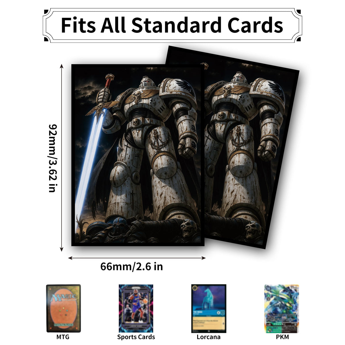 G00D4U MTG Card Sleeves – Ultra Clear Front, Matte Back, 100 Count Standard Size