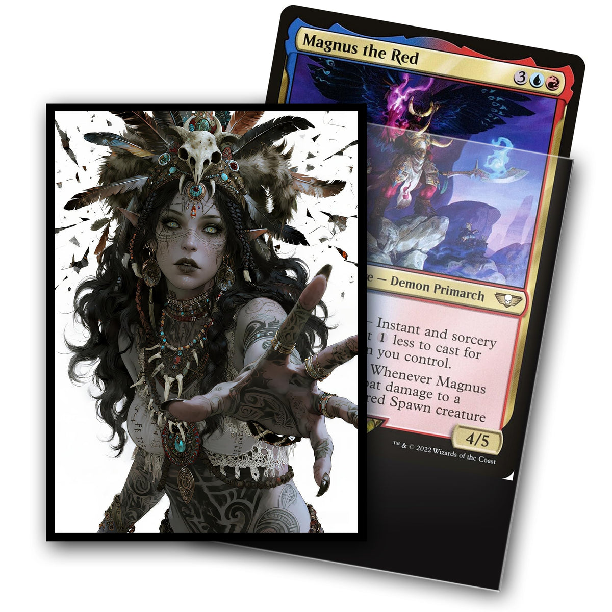 G00D4U MTG Card Sleeves – Ultra Clear Front, Matte Back, 100 Count Standard Size