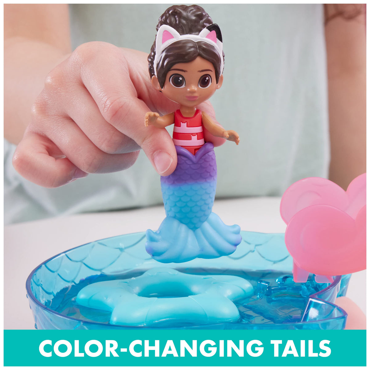 Spin Master Gabby’s Dollhouse Purr-ific Pool Playset with Gabby & MerCat