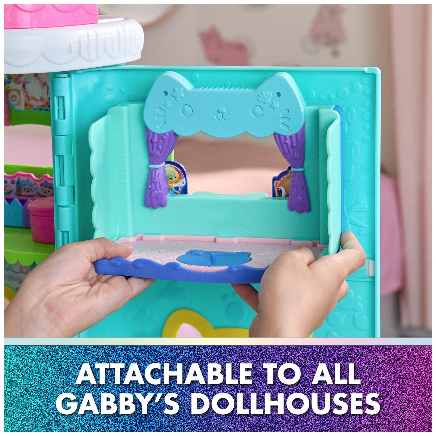 Gabby's Dollhouse: MerCat's Spa-wesome Bathroom Playset – 10-Piece Figure & Accessories
