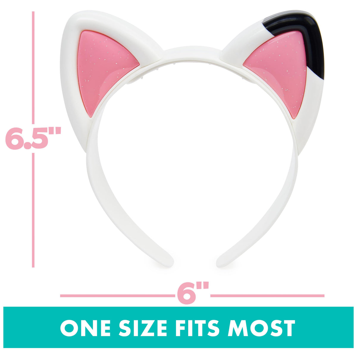 Gabby's Dollhouse Magical Musical Cat Ears: Lights, 10+ Sounds & Phrases, Kids Costume Accessory