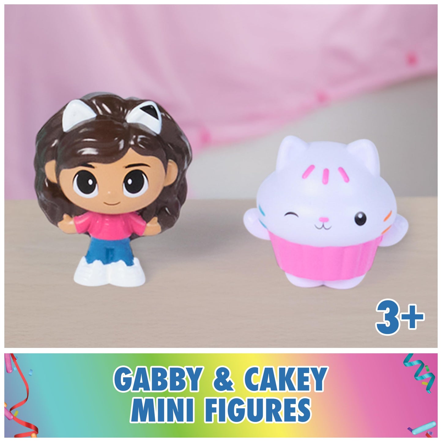 DreamWorks Gabby’s Dollhouse Gabby Cat Playmat – 2 Figures, Board Game & Storage Box