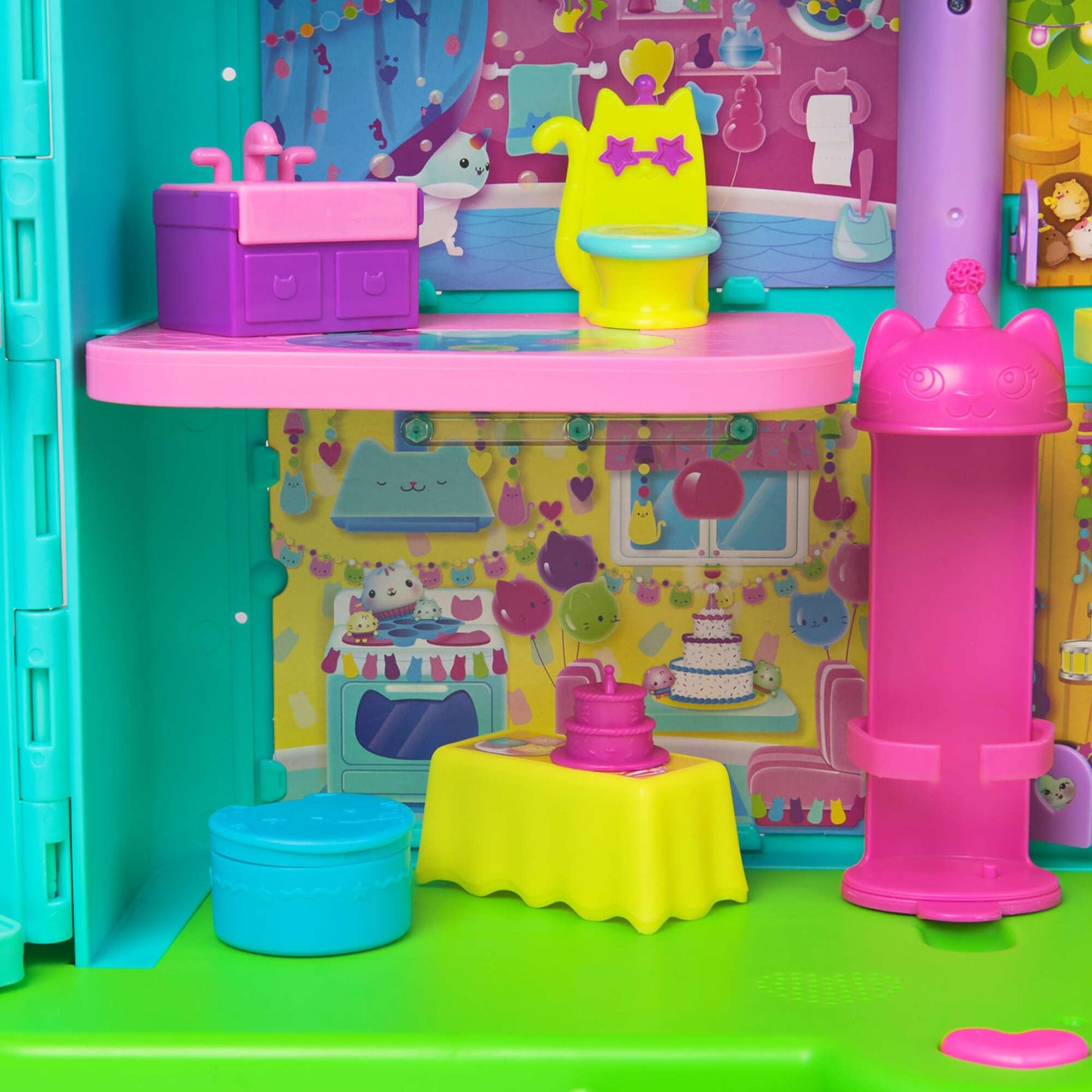 Gabby’s Celebration Dollhouse — 25-Inch Rainbow Playset with Gabby Girl Figure, 6 Rooms & 10 Sounds