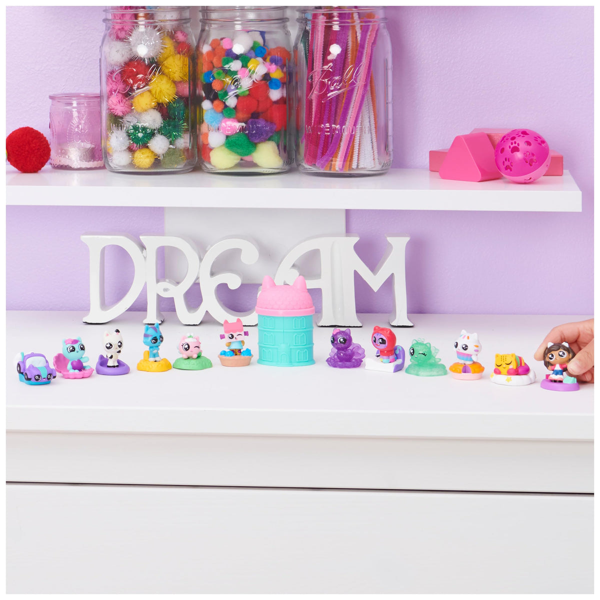 Gabby’s Dollhouse Surprise Figure & Base Accessory – Collectible Toys for Kids 3+