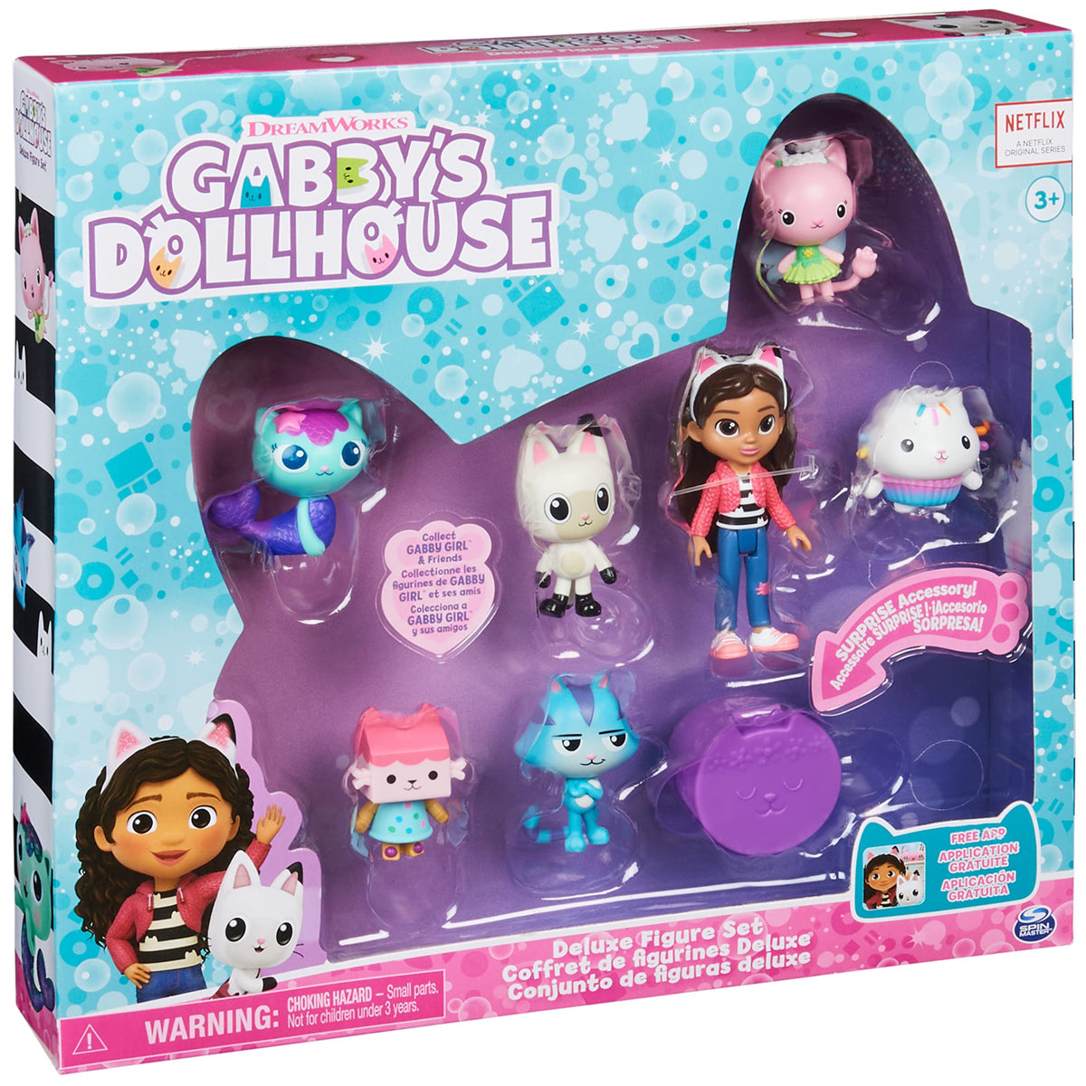 DREAMWORKS Gabby’s Dollhouse Deluxe Figure Gift Set – 7 Figures + Dollhouse Delivery