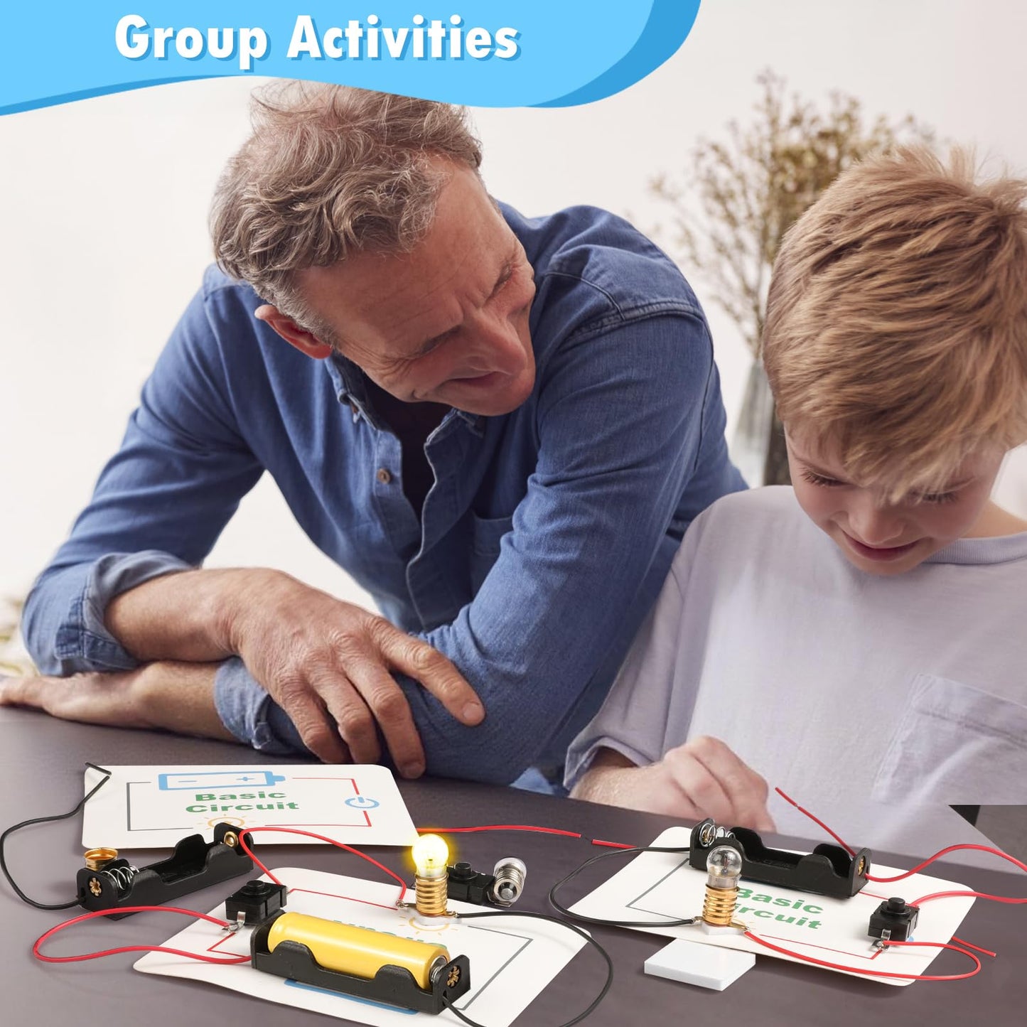 GadgetGlee 12-Pack Electric Circuit Kit for Kids 8-12 | Classroom STEM Projects