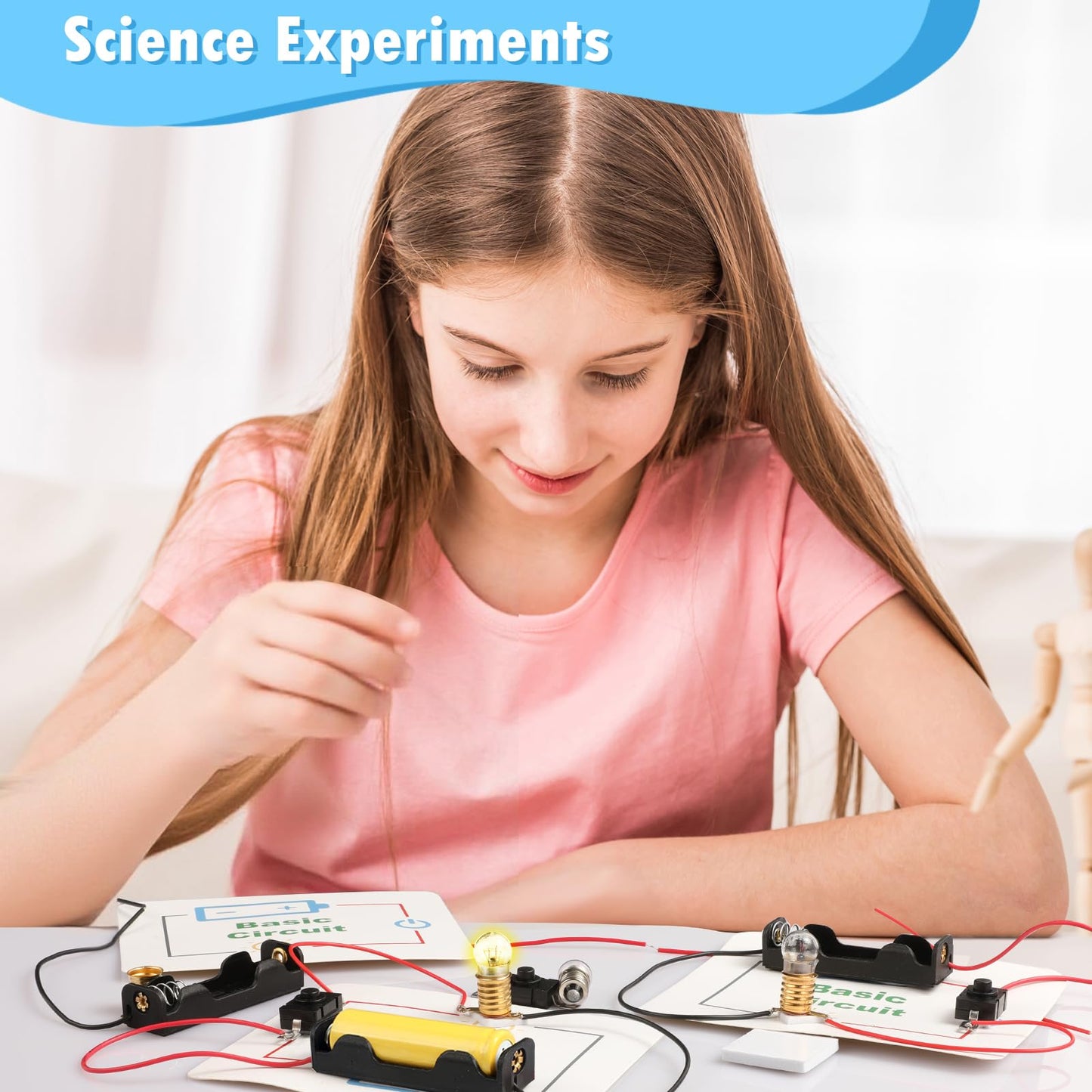 GadgetGlee 12-Pack Electric Circuit Kit for Kids 8-12 | Classroom STEM Projects