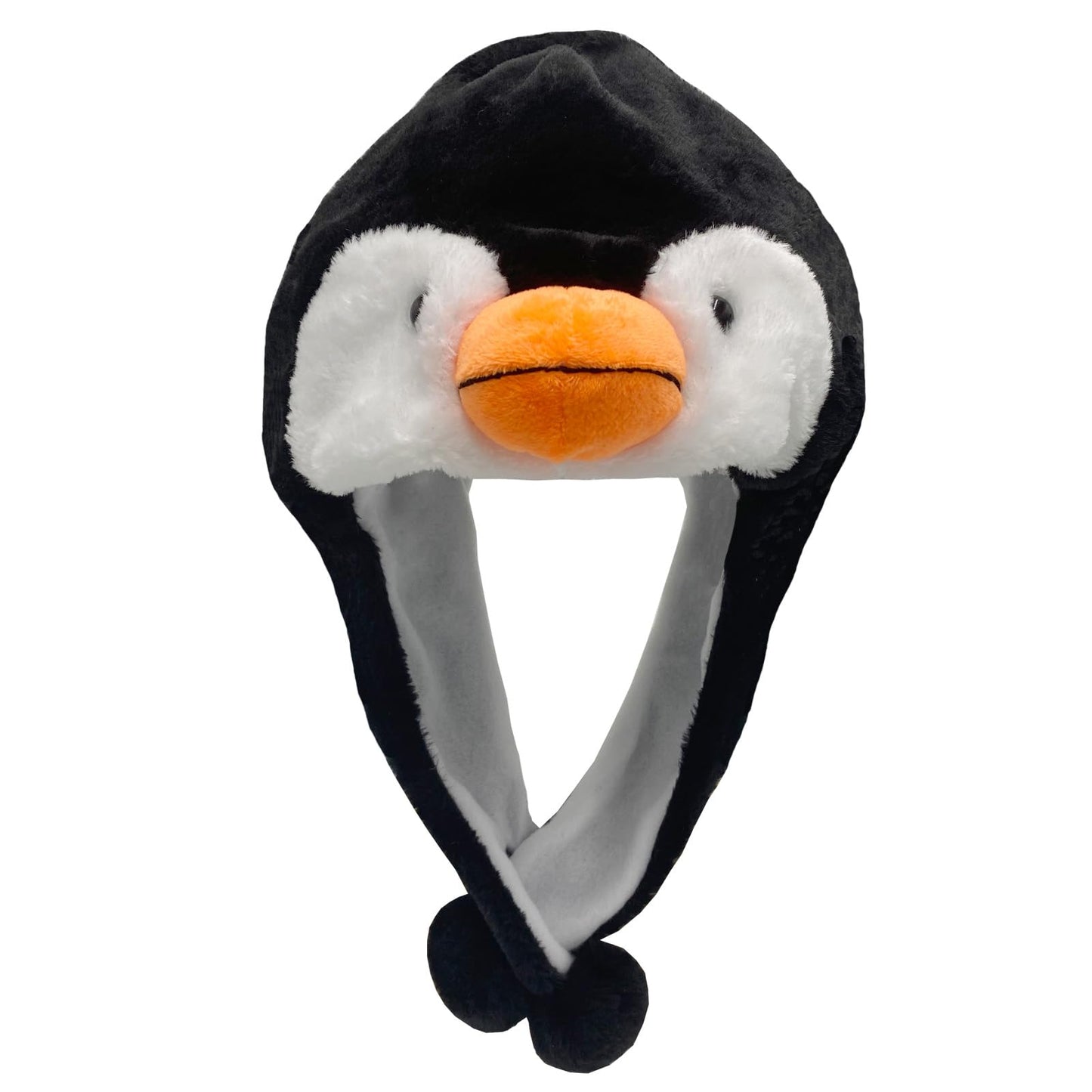 GADMEXILY Penguin Plush Hat – Cozy One-Size Animal Cap for Halloween & Christmas