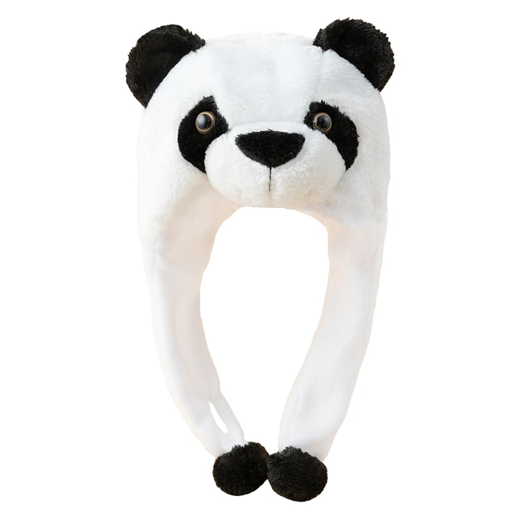 GADMEXILY Plush Panda Hat – Cozy Animal Beanie for Kids & Adults