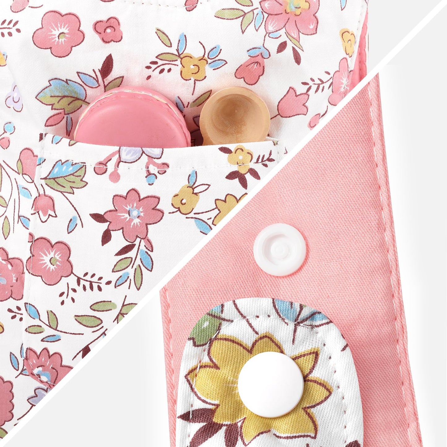 GAGAKU Baby Doll Carrier – 3-Way Doll Carrier with Adjustable Straps (Pink Peach Blossom)