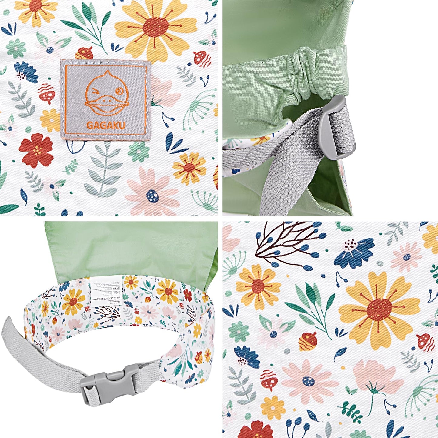 GAGAKU Baby Doll Carrier for Girls, Toddlers & Kids | Adjustable Straps | Green Pinecones
