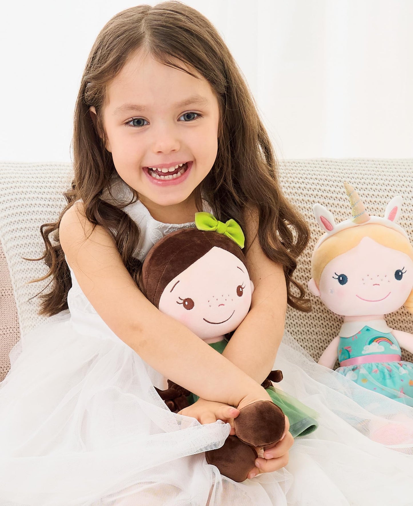 GAGAKU Soft Baby Doll 16-Inch Forest Girl - My First Doll for 1+ Year Girls