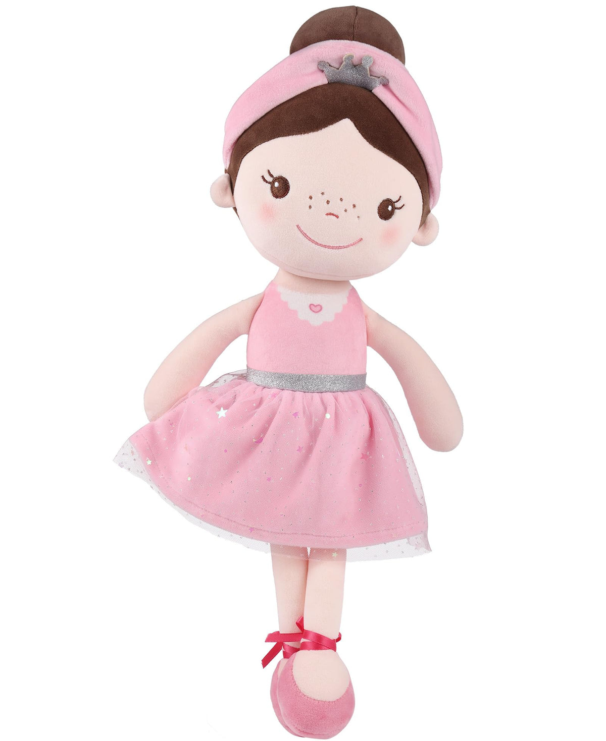 GAGAKU Soft 16-Inch Ballet Girl Baby Doll – My First Rag Doll for 1+ Year Old Girls, Machine Washable Plush Toy