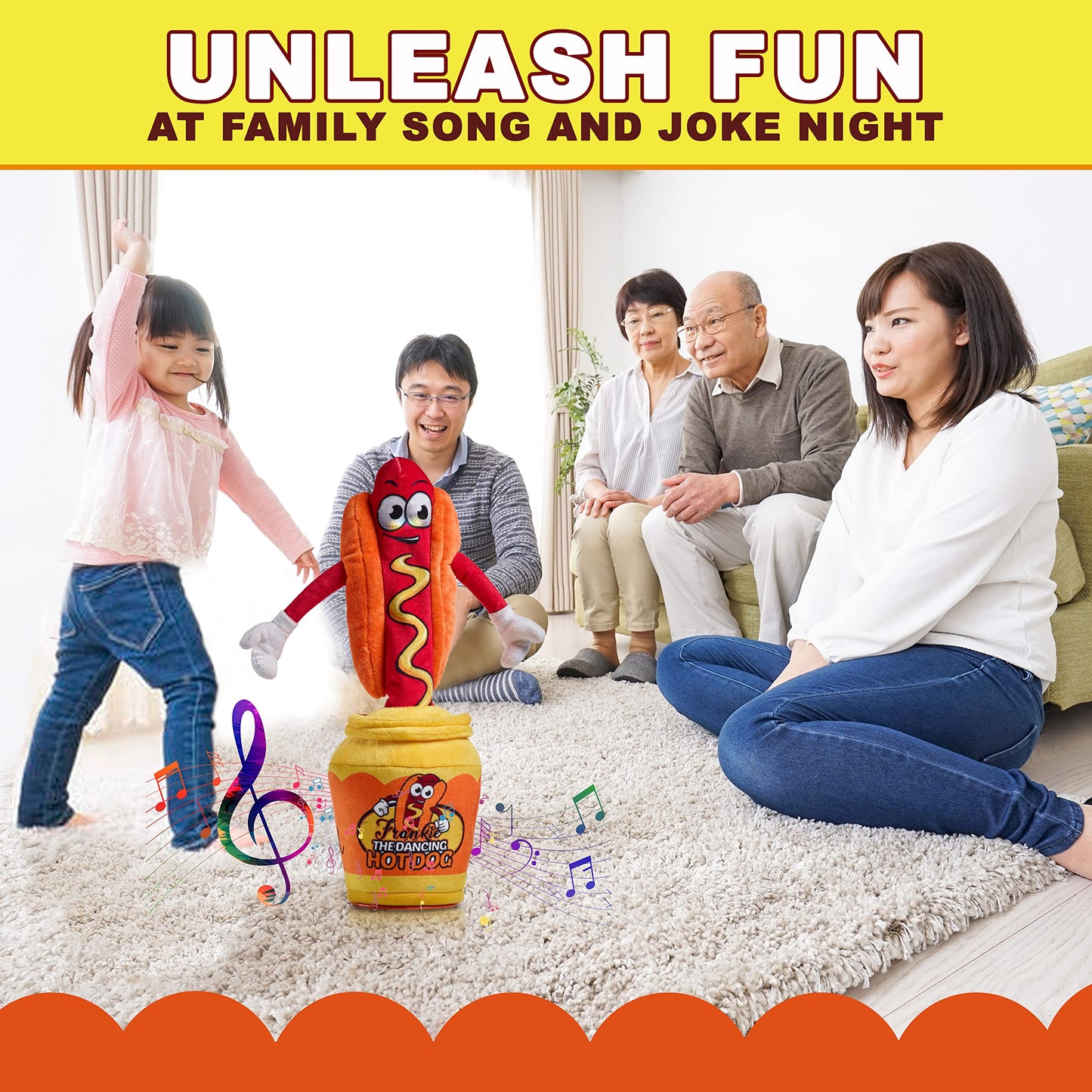 Gagster Dancing Hot Dog – Sings, Yodels, Tells Jokes | Funny Talking Decor Toy