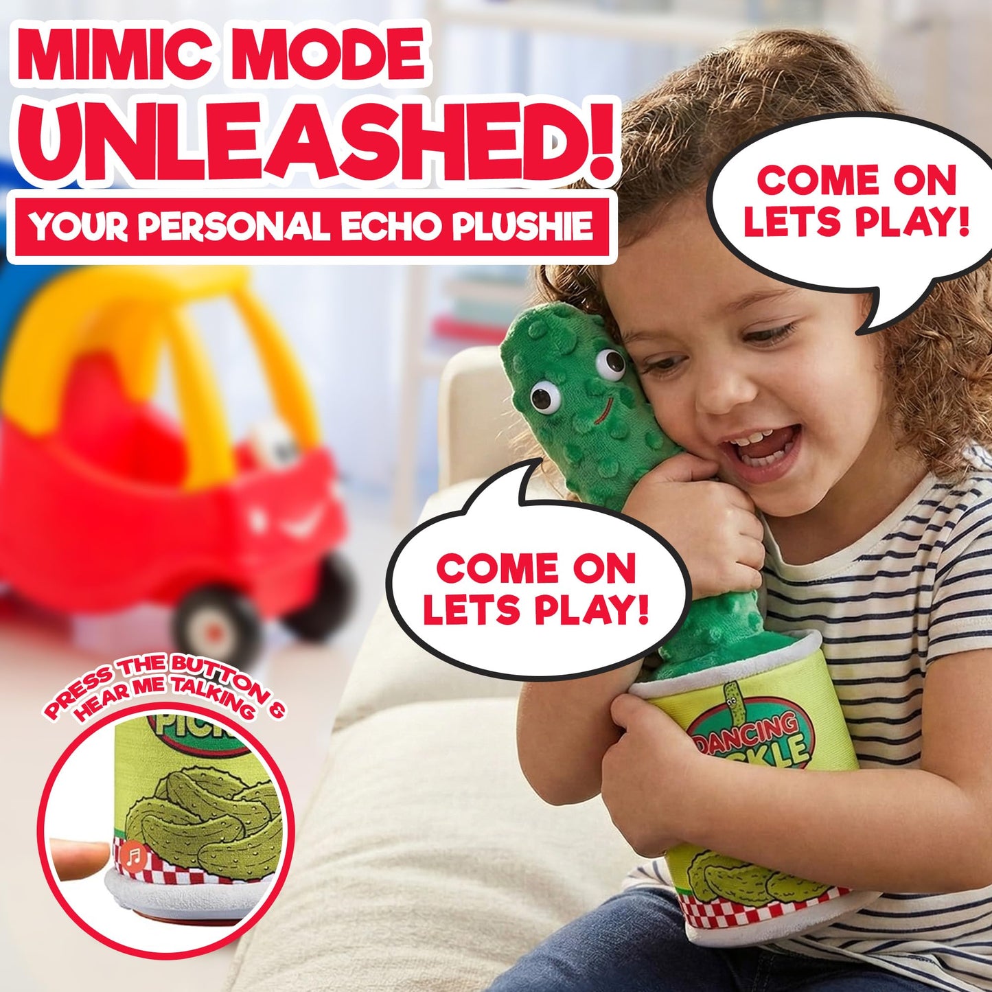 Gagster Dancing Pickle – Sings, Repeats What You Say & Tells Jokes | Hilarious Electronic Yodeling Pickle