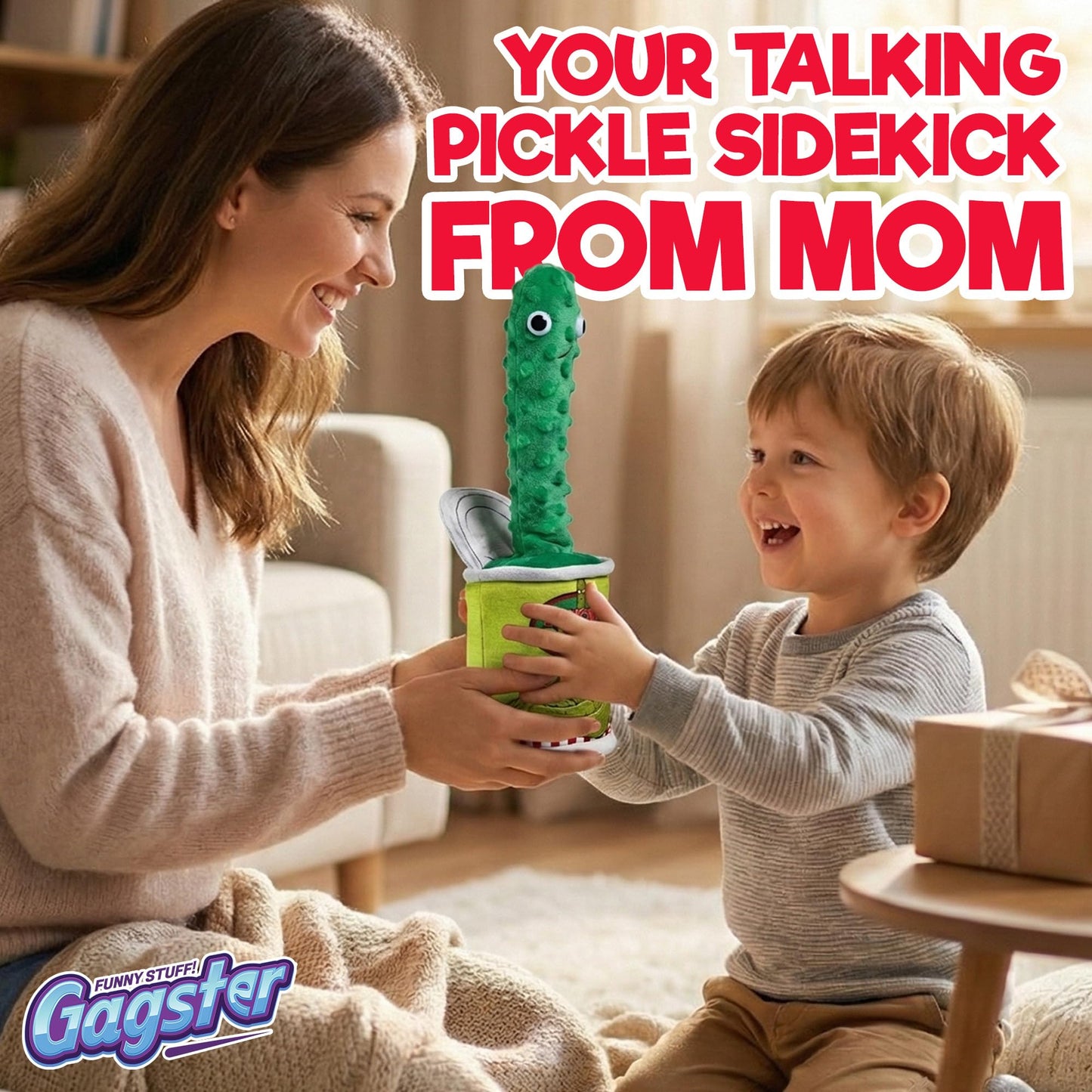 Gagster Dancing Pickle – Sings, Repeats What You Say & Tells Jokes | Hilarious Electronic Yodeling Pickle