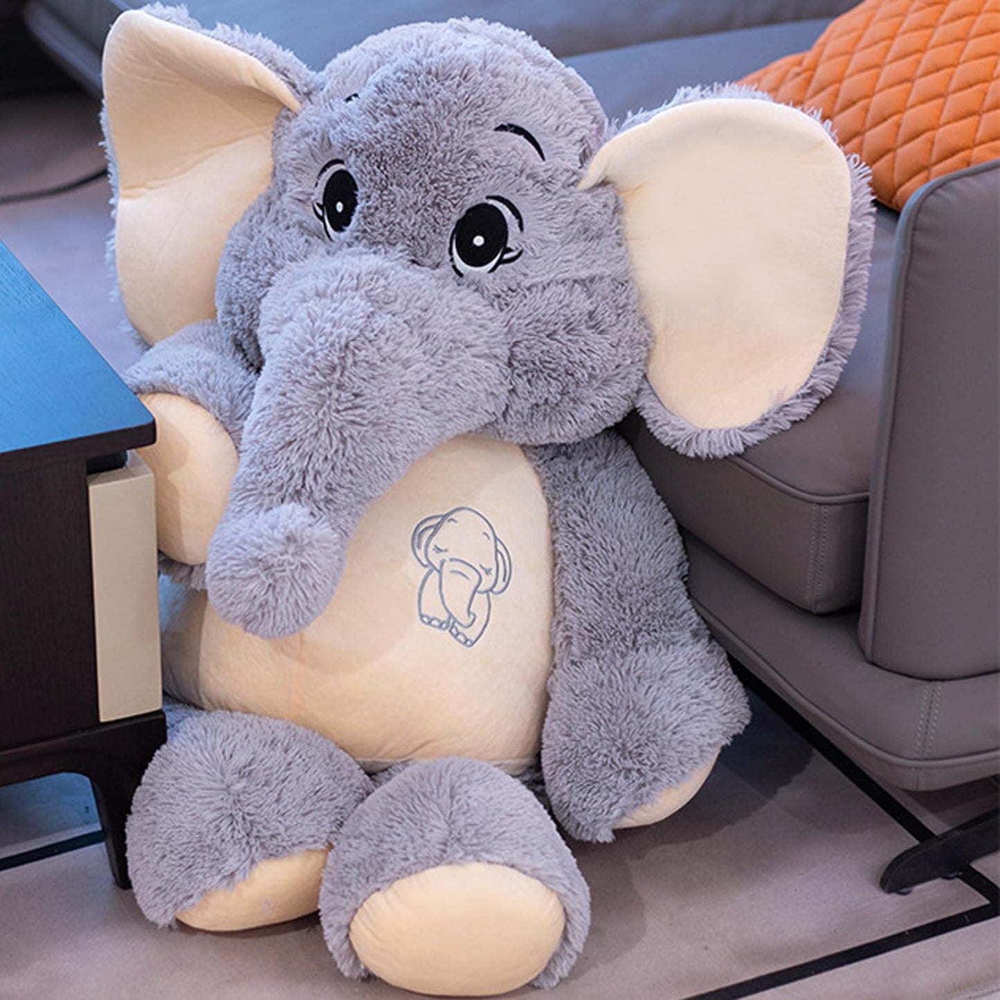 GailiMaiYa Large Soft Elephant Plush 27-inch – Giant Cuddly Stuffed Elephant Gift