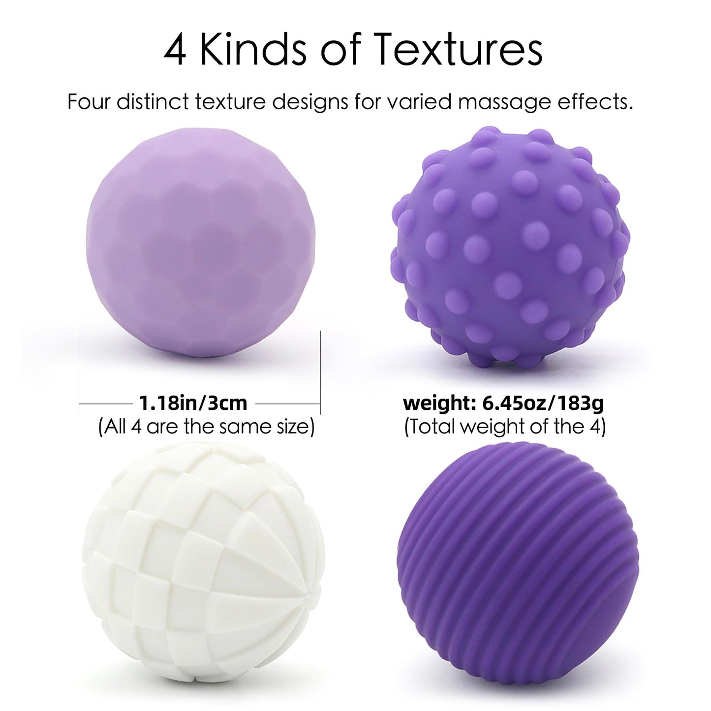 Gairssda Magnetic Sensory Fidget Balls – 4 Pack, Silent, Multicolor, Weighted Desk Toys