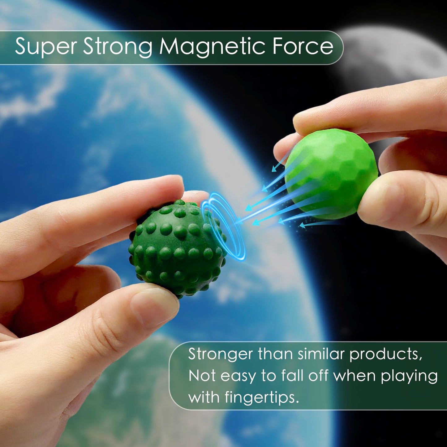 Gairssda Stylish Magnetic Sensory Fidget Balls – 4 Pack, Silent Stress Relief Desk Toy