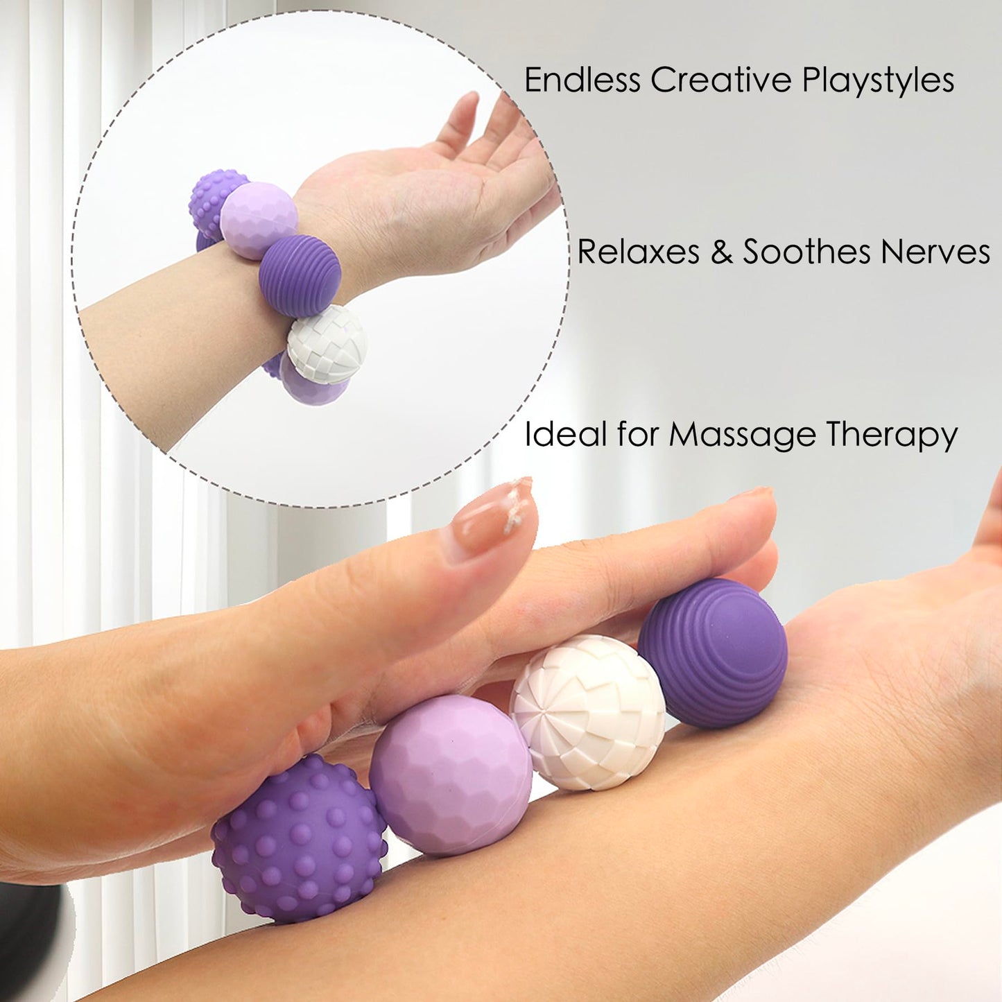 Gairssda Magnetic Sensory Fidget Balls – 4 Pack, Silent, Multicolor, Weighted Desk Toys