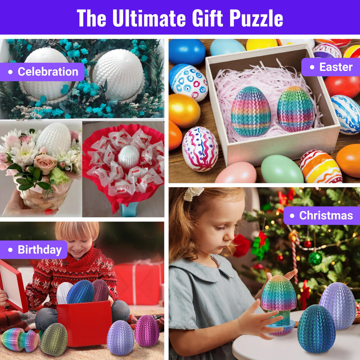 Galapopo Mystery Egg Puzzle Box – Money Gift Puzzle for Birthdays, Weddings & Holidays