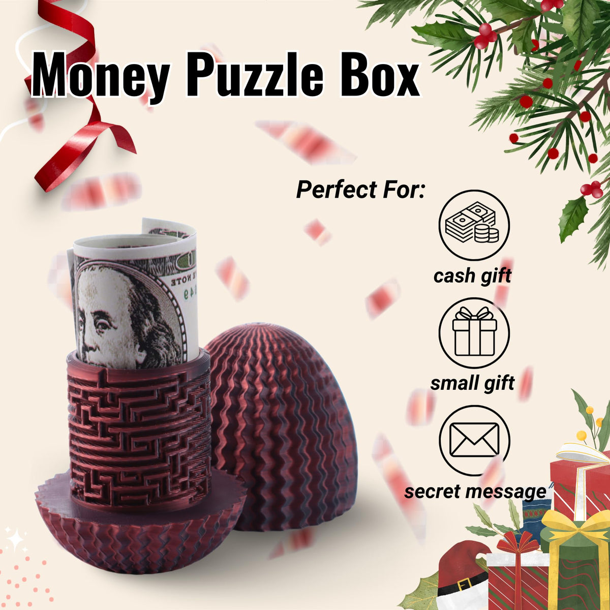 Galapopo Mystery Egg Puzzle Box – Money Gift Puzzle for Birthdays, Weddings & Holidays
