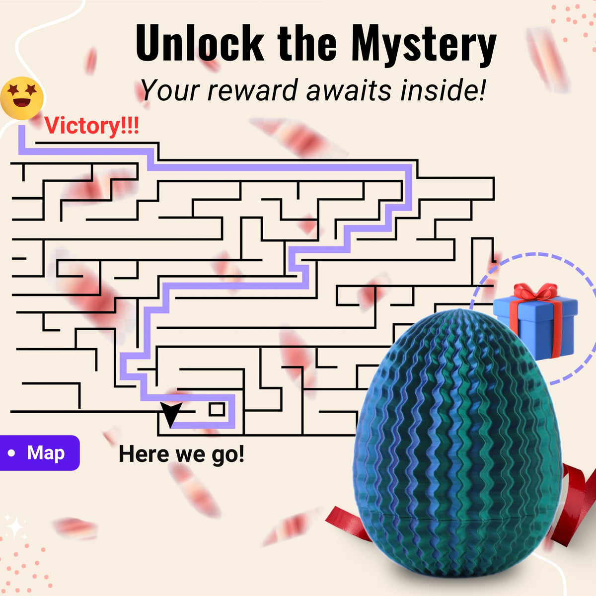 Galapopo Mystery Egg Puzzle Box – Money Gift Box for Cash & Celebrations