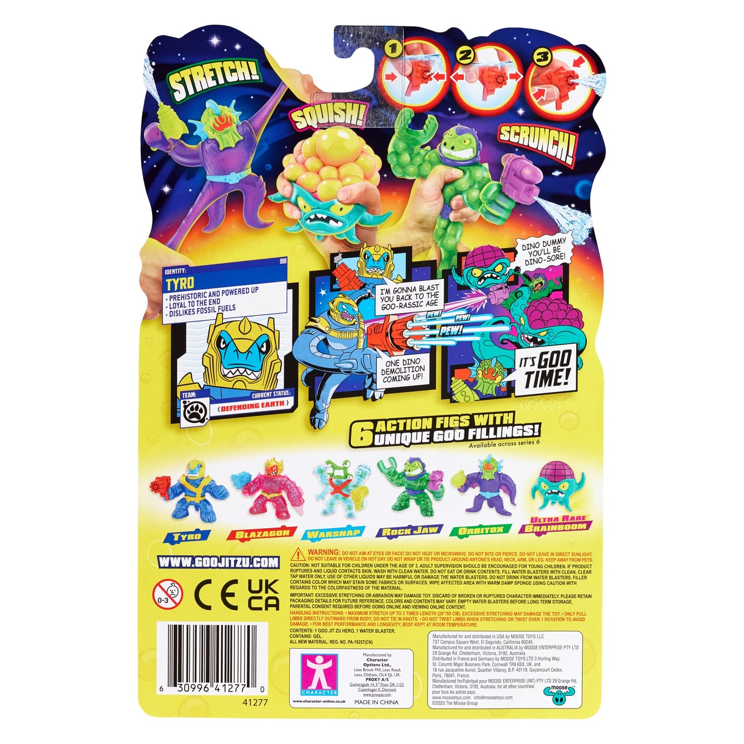 Heroes of Goo Jit Zu Galaxy Blast Tyro – Water Blaster Hero Pack
